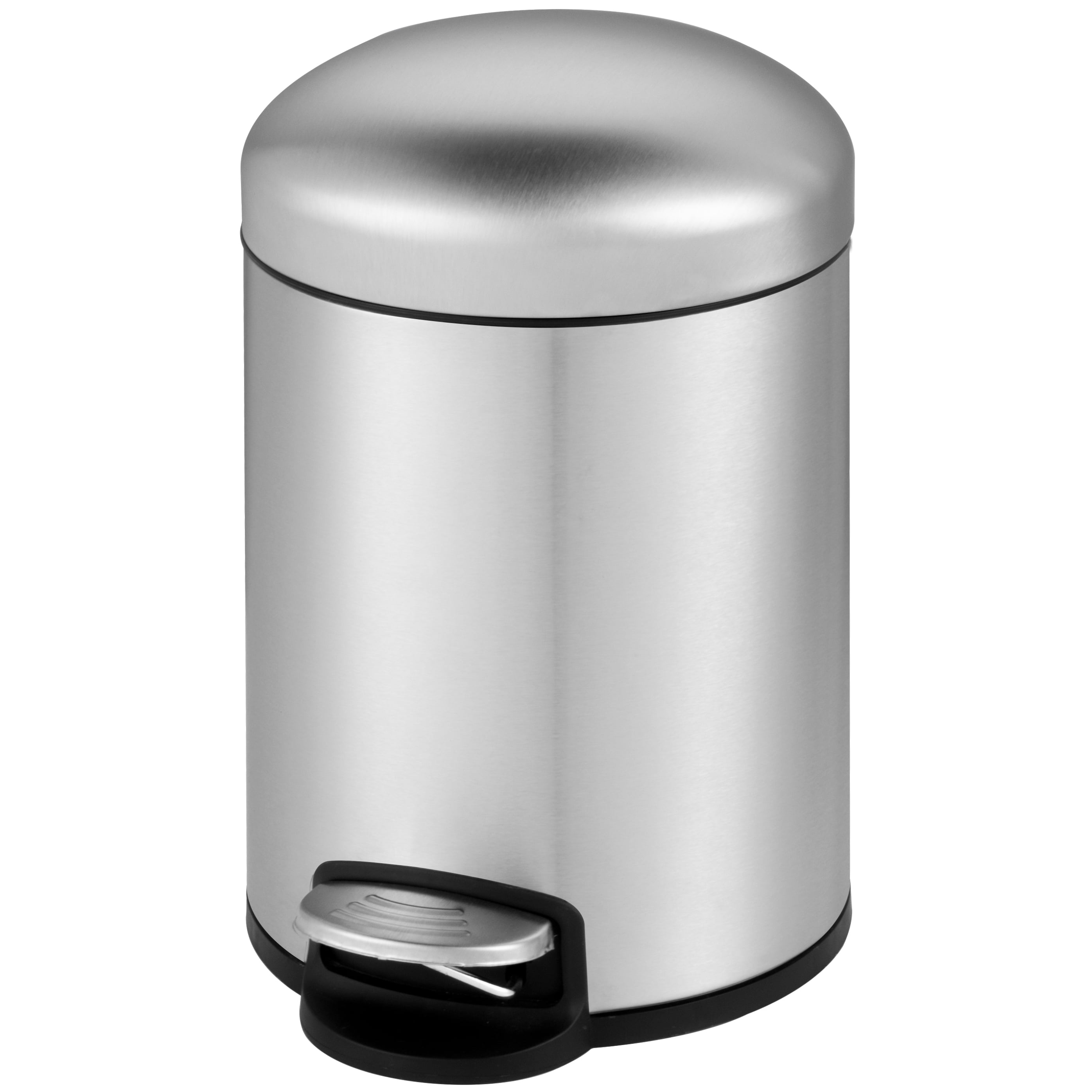 Innovaze 1.32 Gallon Trash Can, Stainless Steel Office and Bathroom