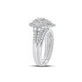 thumbnail image 4 of 10kt White Gold Round Diamond Bridal Wedding Ring Band Set 1 Cttw, 4 of 4