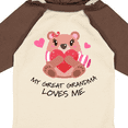 thumbnail image 4 of Inktastic My Great Grandma Loves me- bear and hearts Boys or Girls Long Sleeve Baby Bodysuit, 4 of 5