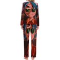 thumbnail image 6 of 2d Gorillaz Music Womens Pajama Set Loungewear Cozy Soft House Wear Sets Long Sleeve Round Neck T Shirt Top Bottom Pants Sleepwear, 6 of 9