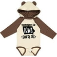 thumbnail image 3 of Inktastic Someone in Iowa Loves Me Souvenir Boys or Girls Long Sleeve Baby Bodysuit, 3 of 5