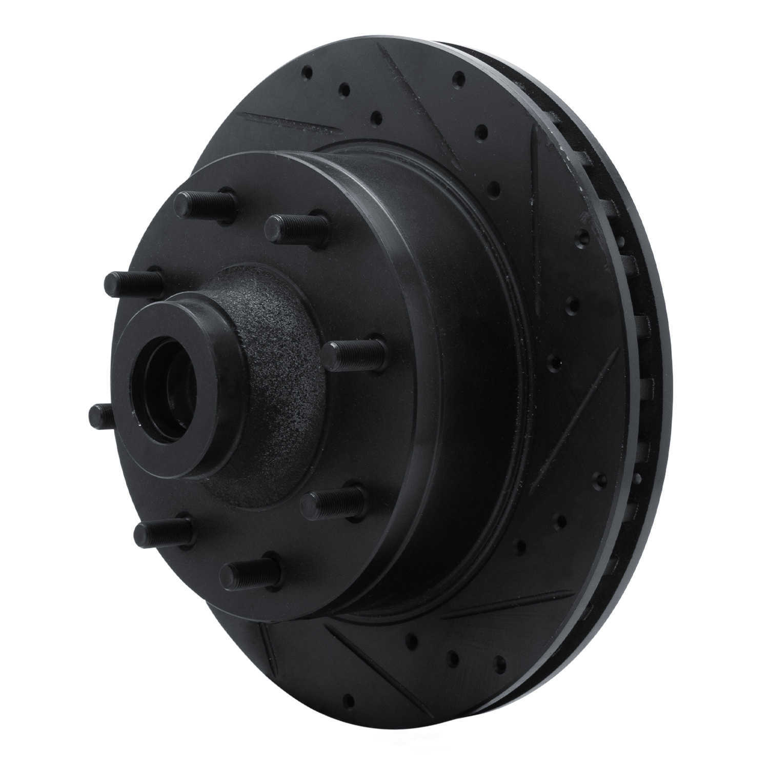 Dynamic Friction Company 633-40059R DFC Brake Rotor - Drilled And Slotted - Black