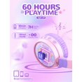 thumbnail image 4 of Auriculares inalámbricos Bluetooth para niños iClever Light Up Cat Ear, 4 of 7