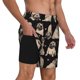 thumbnail image 2 of Fotbe French Bulldog Traje de Baño para Hombre – Shorts de Natación de Secado Rápido con Forro y Bolsillos-XX-Large, 2 of 6