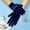 Blue, variant on Satin Wrist Length Gloves for Women's Gown, Opera & Wedding Banquet Dress Black One Size