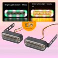 thumbnail image 1 of 2PC Motorcycle Turn Signal Lights Flowing Turn Signal Indicators Light Motorbike, 1 of 8