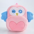 thumbnail image 3 of QEFJNO 10" Toddler Backpack Kids Pink Penguin Soft Plush Bag Mini Travel Bag for Girl Boy 2-5Y, 3 of 10