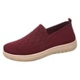 thumbnail image 2 of IEMIEMIEM Orthopedic Dress Shoes for Women Arch Support Sneakers Breathable Non Slip Slip on House Shoes Mesh Stretch Soft 2026 New Orthopedic Shoes Red 6.5 Wide, 2 of 4