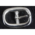 thumbnail image 2 of 4 Pack 1 In. Western Tack Malleable Iron Center Bar Nickle Plated Buckle, 2 of 2
