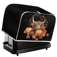 thumbnail image 5 of SEANATIVE Highland Cow Toaster Cover Bread Machine Cover Fits for Most Standard 2 Slice Toasters Keep Toaster Free From Dust And Fingerprint Oven Dustproof Cover, Fall Maple Leaf, 5 of 7