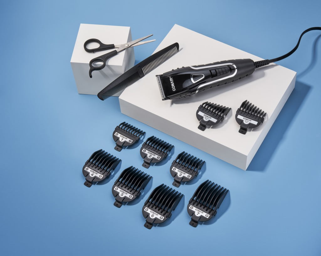 ConairMAN Barbershop Series Professional No-Slip Grip Haircut Kit, 20 Piece