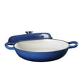 thumbnail image 3 of Mainstays Enameled Cast Iron 3.38qt Braiser with Lid, Blue, 3 of 4