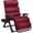 Burgundy, variant on Best Choice Products Oversized Zero Gravity Chair, Folding Recliner w/ Removable Cushion, Side Tray - Onyx Black
