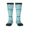 thumbnail image 1 of Balery Teal Turquoise Wood Calcetines novedosos Calcetines deportivos Calcetines hasta la rodilla Calcetines de algodón Calcetines originales y geniales, 1 of 6