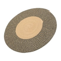 UPOUART Braided Area Rug Cotton Round Washable Decorative Element for Homeowners 1Set