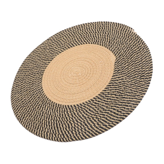 UPOUART Braided Area Rug Cotton Round Washable Decorative Element for Homeowners 1Set
