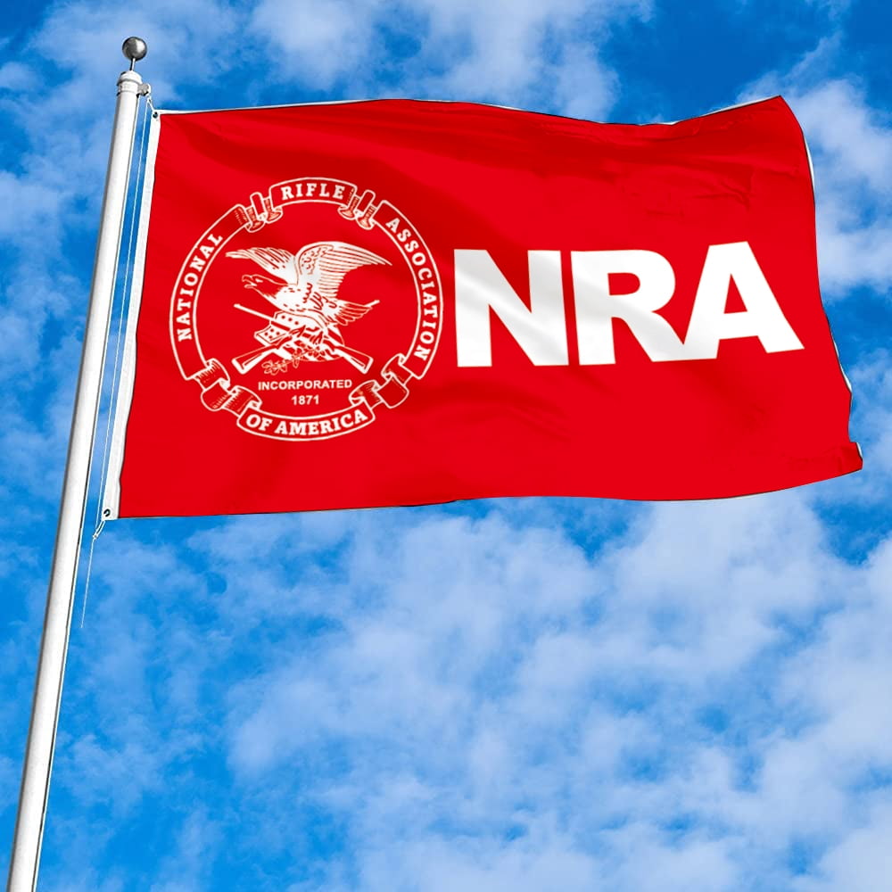 Dutern Double Sided NRA Traditional Flag Banner 3 Ply with Brass Grommets 3x5 Feet
