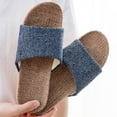 thumbnail image 5 of PUMISAS Summer Slippers For Women Breathable Comfortable Home Solid Color Slippers Casual Indoor Home Linen Shoes, 5 of 5