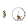 thumbnail image 1 of Figura Decorativa De Resina De Una Joven Caballero Nórdica. Estatua De Arte Abstracto. Adorno Para Escritorio, Armario, Mesa De Oficina, Centro De Mesa, Entrada, Dormitorio, Estantería,, 1 of 8