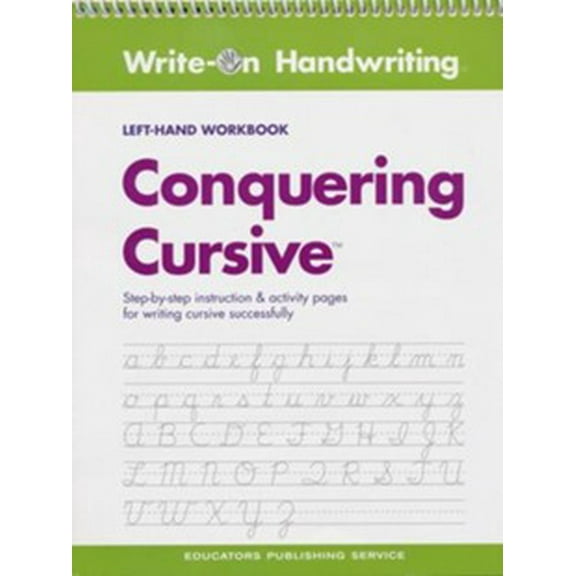 Conquering Cursive Left-Handed Workbook (Homeschool Edition)