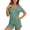 ☪408-Green, variant on Nuoqisi Women Print Pajama Shorts Set Short Sleeve Button Up Shirt Shorts Pjs Sleepwear Loungewear 2026