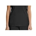 thumbnail image 5 of Elements Women's EL9115 Four Way Stretch Mock Wrap Scrub Top Black Medium, 5 of 6