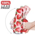 thumbnail image 6 of 40oz Cute Red Strawberry Stainless Steel Flip Straw Tumbler Spill Proof Travel Cup Double Wall Vacuum Insulated Coffee Mug with Top Handle, 6 of 6
