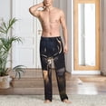 thumbnail image 2 of Sikiie Regal Stag In Forest Pajama Pants Men, PJ Bottoms, Sleep & Lounge Pants-Medium, 2 of 6