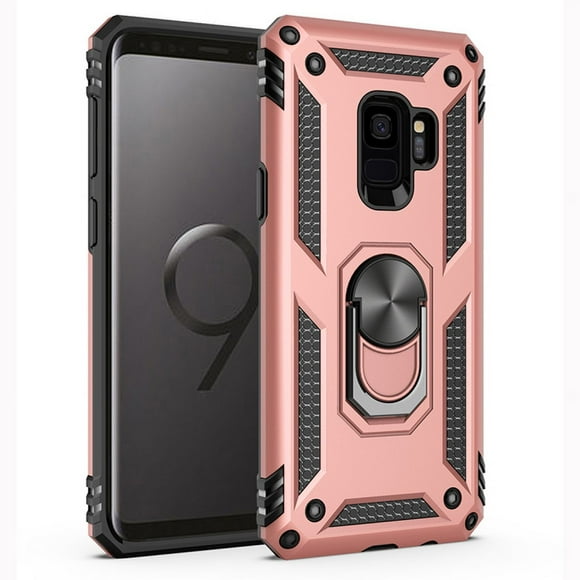 Funda de teléfono para Samsung S9 de Uso Rudo Shockproof + Cristal 9d