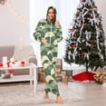 thumbnail image 7 of FORMRS Onesies Pajama for Adults Unisex Hoodie Winter Jumpsuit One Piece Sleepwear, Sizes S-2XL, Green Abstract Shapes, 7 of 7