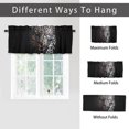 thumbnail image 6 of African Safari Leopard Thermal Insulated Window Curtain Valance Wildlife Animal Cheetah Privacy Decorative Rod Pocket Short Window Valance Curtains 54 by 18 in, 1 Panel, 6 of 6