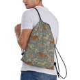 thumbnail image 3 of Drawstring Backpack - Dachshund Dog Puppy Bird Splash Proof Small Drawstring Gym Bag for Women Men, Cinch Sports String Bag Backpack for Travel Swimming Beach, 3 of 8
