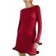 thumbnail image 3 of WILLBEST Vestidos Cortos Para Mujer Vestido De Otoño De Manga Larga Para Mujer, Minifalda De Punto Con Cuello Redondo, Suéter De Invierno, Vestido Informal Ajustado, 3 of 3