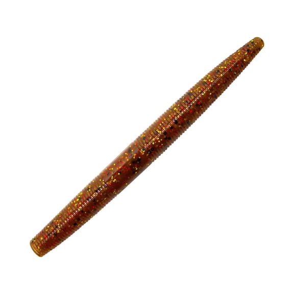 YUM Dinger Soft Plastic Worm 4" Copper Flash 8 Count
