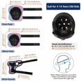 thumbnail image 2 of Kids Bike Helmet Set with Knee Pads Elbow Pads Wrist Guards, Adjustable Helmet for Boys Girls Bicycle Scooter, 2 of 8