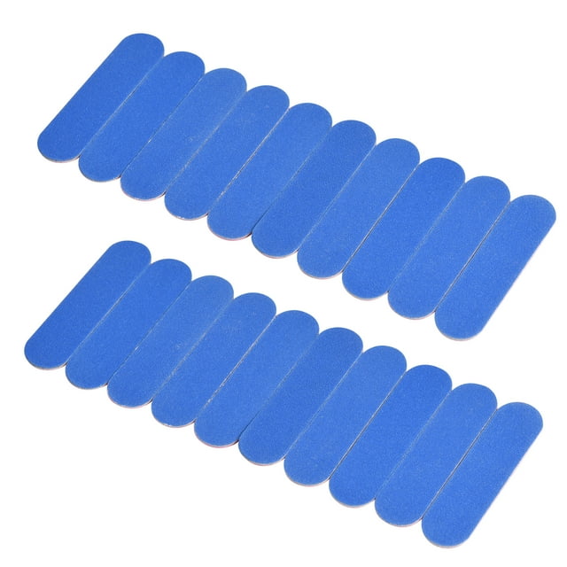 20Pcs Double-side Nail Files Mini Disposable Nail Buffer DIY Sandpaper Nail Tips Pink Blue Sanding Block Nail Art Tools