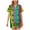 Multicolor, variant on Feancey St Patricks Day Womens Pajama Sets Short Sleeve Button Down Shirt and Shorts Lounge Set Holiday Lucky Shamrock Printed Sleepwear Outfits Dark Blue S