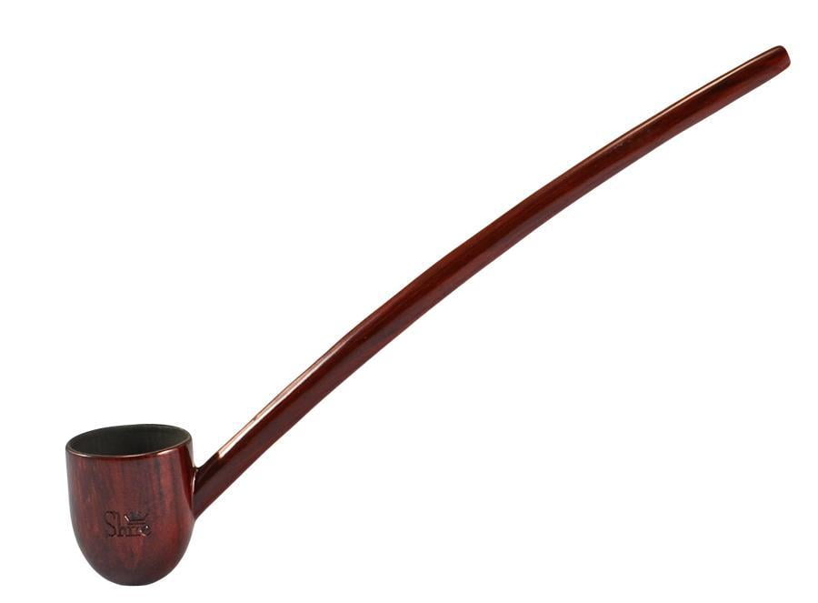 15” Curve Golden Cherry Walnut Smoking Tobacco Shire Pipe Hand Made 