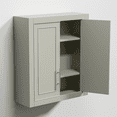 thumbnail image 4 of 26"x22"x8" Modern Rectangle Wood Wall Mounted Storage Cabinets for Bathroom,Gray, 4 of 7