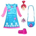 thumbnail image 4 of Vestido de trolls para niña, disfraz de amapola para Halloween, falda para niños, festival, carnaval, mascarada, disfraces, peluca para niña, 4 of 5