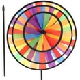 thumbnail image 2 of 1pc Colorful Rainbow Windmill Cloth Toy Large Three Layers Rotary for Garden Yard Decoration, 2 of 8