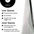 thumbnail image 4 of Hudson Hi-Fi 250 ct. Anti-Static Inner Sleeves for Vinyl Records & 250 ct. NEW VERSION Crystal Clear Vinyl Outer Sleeves – 500 Vinyl Covers, Acid-Free Premium Protection for Dust, Scratches & Static, 4 of 8