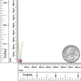 thumbnail image 4 of Gem Stone King 10K Yellow Gold Pink and White Lab Grown Diamond Pendant Necklace for Women (0.55 Cttw, Round 5MM, Gemstone April Birthstone, with 18 inch Chain), 4 of 5