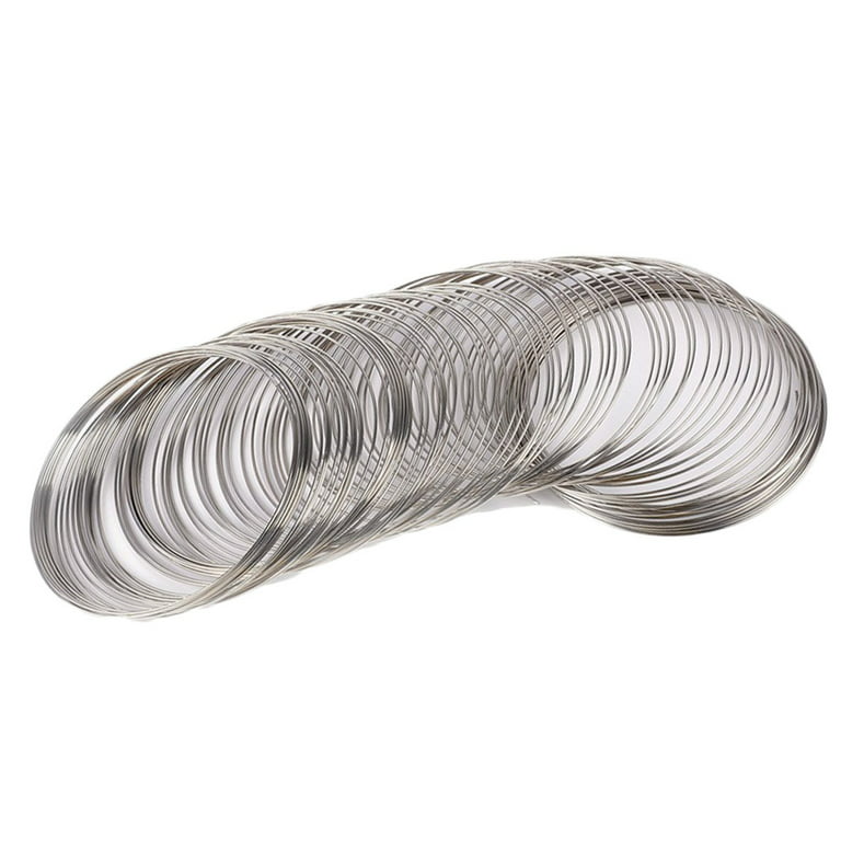 100 circles 0.6mm Steel Memory Wire For Beading Bangle Bracelet Jewelry  Making