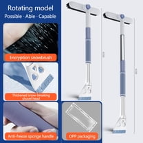 Snow Scraper with Brush 2-In-1 Snow Broom & Ice Scraper Snow Remover Tool with Sponge Grip Handle, Car Defroster Windshield for SUV, Truck