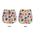 thumbnail image 3 of Gukieu Watercolor Teapots Print Women's Sports Shorts with Drawstring Elastic Waistband for Running, Yoga, Fitness-X-Large, 3 of 7