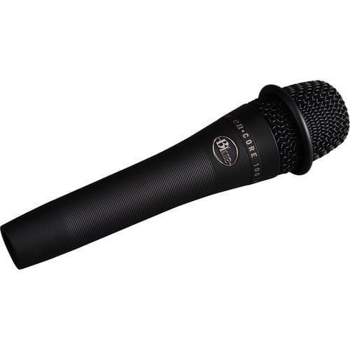 Blue enCORE 100 Dynamic Handheld Vocal Microphone Black with MK10 Boom Mic stand and XLR-XLR Cable 