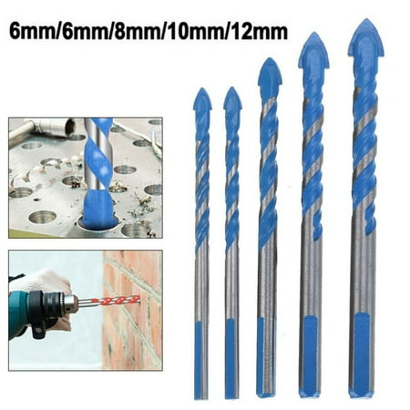 

5Pcs Multifunctional Triangle Electric Drill Bit For Masonary Concrete Brick