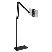 Tablet Floor Stand, Overhead Camera Phone Mount Angle Height Adjustable Holder, Universal Floor Stand Compatible with iPhone iPad Pro Air Mini, Samsung Tab, Kindle, E-Readers