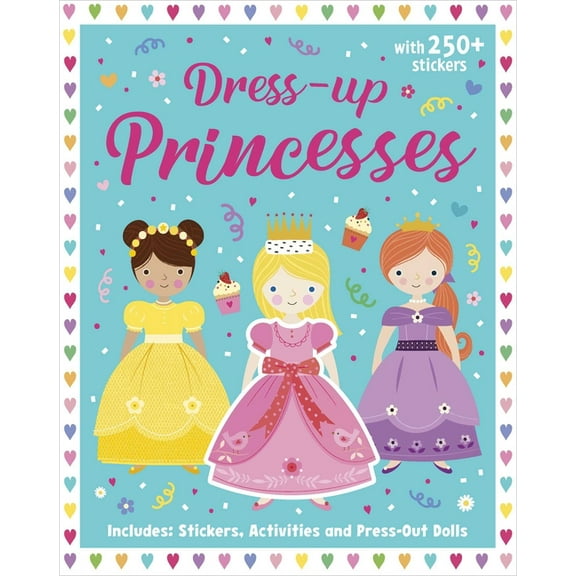 Princesses: Dress-Up Sticker Book: Activity Book, (Paperback)